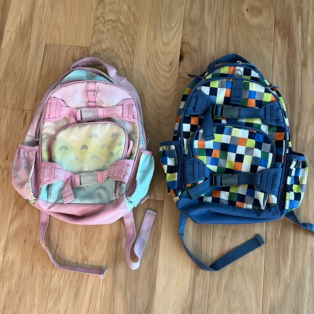 2 Small Pottery Barn Backpacks